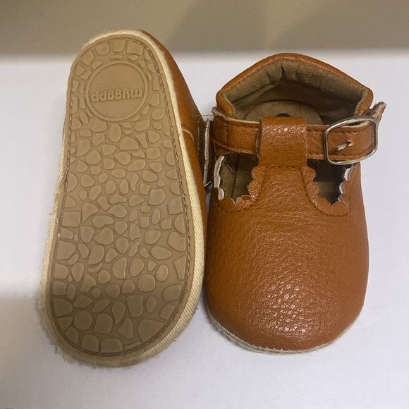 Toddler Brown Dress shoes size 4 - Picture 4 of 5